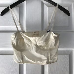 Pins & Needles White Silky Bralette